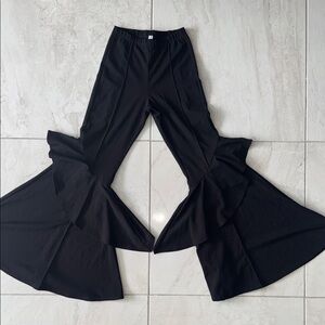 Double Zero Midnight Black Flare Pants